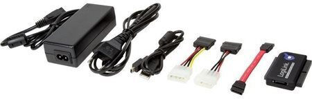 LogiLink AU0006D USB 2.0 to IDE & SATA Adapter with OTB Black