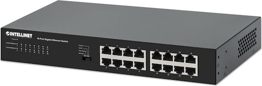 Intellinet 561815 Unverwaltet L2 Switch mit 16 Ports Gigabit (1Gbps) Ethernet