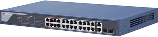 Hikvision DS-3E1326P-EI/M Managed L2 PoE Switch με 26 Θύρες Ethernet και 24 SFP Θύρες