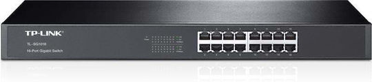 TP-LINK TL-SG1016 Unmanaged L2 Switch with 16 Gigabit (1Gbps) Ethernet Ports