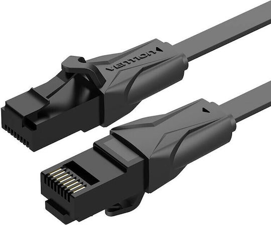 Vention Flat U/UTP Cat.6 Gigabit Network Cable Ethernet 0.75m Black