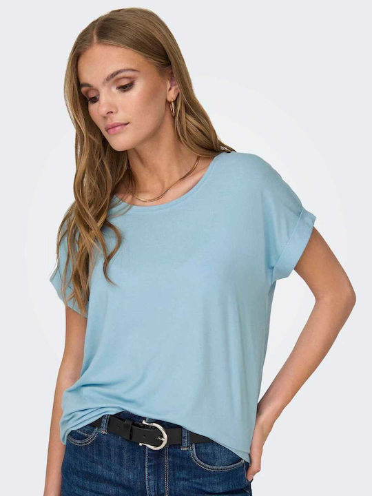 Only Short Sleeve Women's Blouse Clear Sky