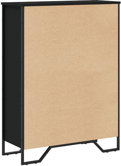 Bibliothek Schwarz 80x31x106cm