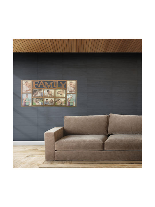 TnS Wall-mounted Plastic Photo Frame Brown