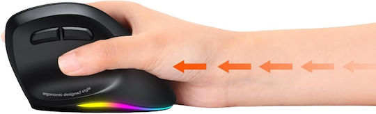 Meetion MT-BTM010R Wireless Ergonomic Mouse Negru
