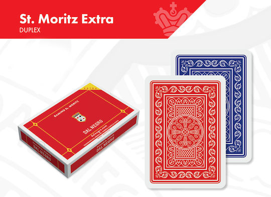 Dal Negro St Moritz Τράπουλα Πλαστικοποιημένη Regular Μπλε