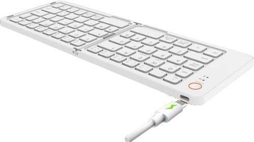 Meetion MT-BTK001 Wireless Bluetooth Keyboard Only English US White