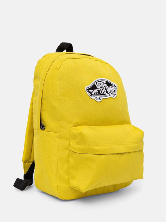 Yellow-green Vans Old Skool Classic Backpack Warm Olive