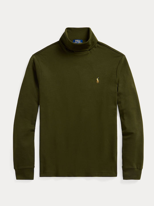 Ralph Lauren Ανδρική Μπλούζα Μακρυμάνικη Ζιβάγκο Dark Olive Green