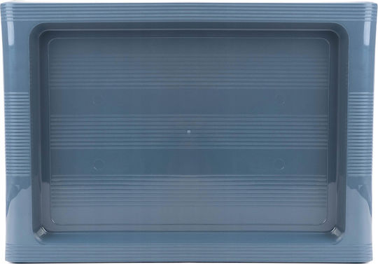 Kadax Kunststoff Rechteckig Serviertablett mit Griffen in Gray Farbe 40x28cm 32995 1Stück