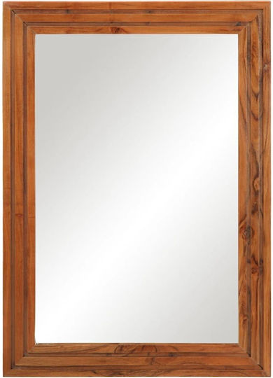 vidaXL Καθρέπτης από Μασίφ Ξύλο 50x70cm