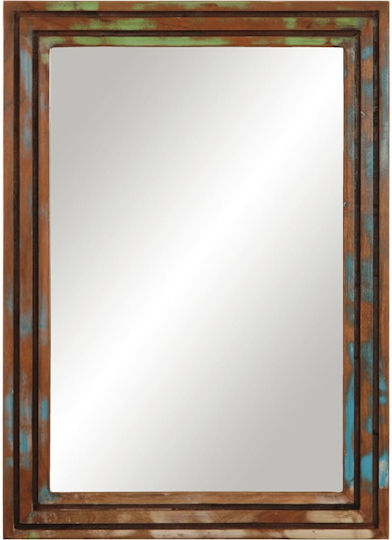 vidaXL Καθρέπτης από Μασίφ Ξύλο 50x70cm