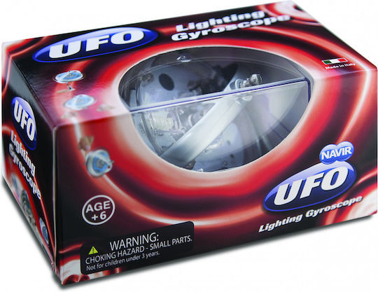 Navir UFO Lighting Gyroscope Joc Educațional de Cunoștințe pentru 8+ ani Ani Argint