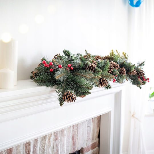 Kadax Christmas Garland 115 Cm Dense Pinecones