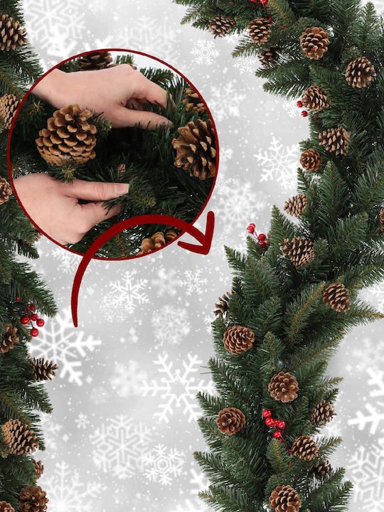 Kadax Christmas Garland 115 Cm Dense Pinecones