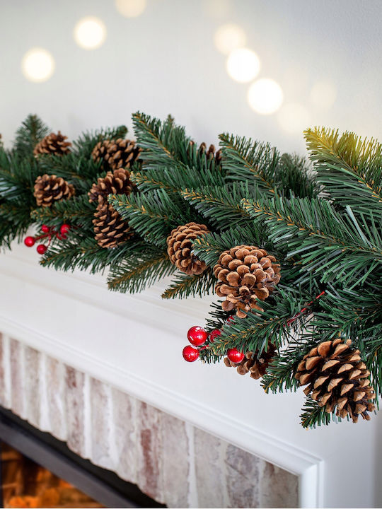 Kadax Christmas Garland 115 Cm Dense Pinecones