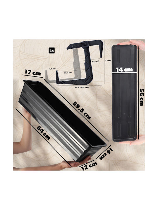Kadax Balcony Box Planter Handles 60cm
