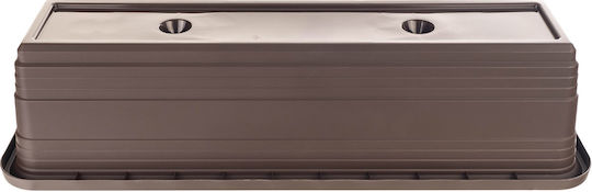 Kadax Balkon Blumenkasten 60cm Mocha Pflanzkasten