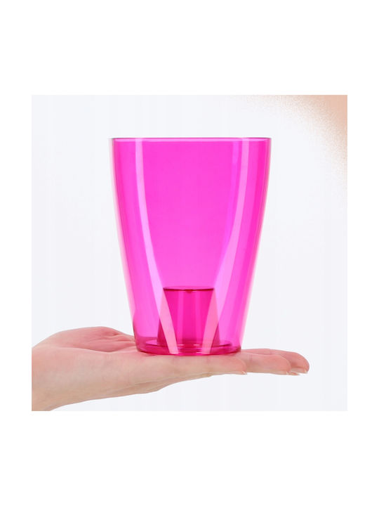 Kadax Orchid Pot Cover Plastic Flower Planter 9cm Pink