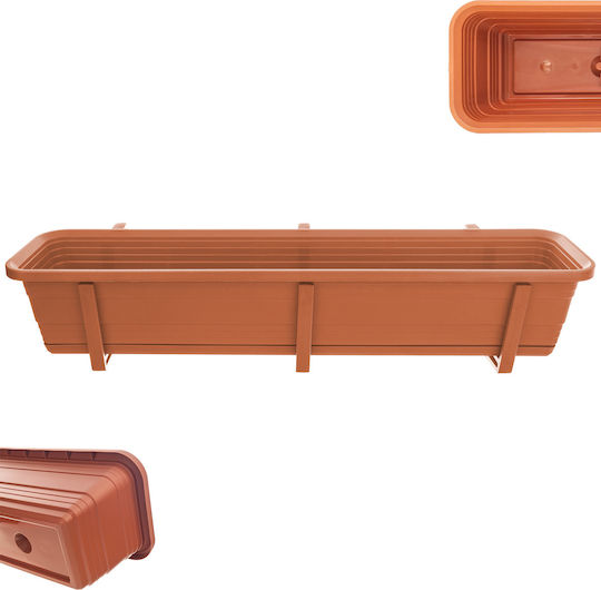 Kadax Balcony Box Planter 80cm Handles Base Balcony Railing