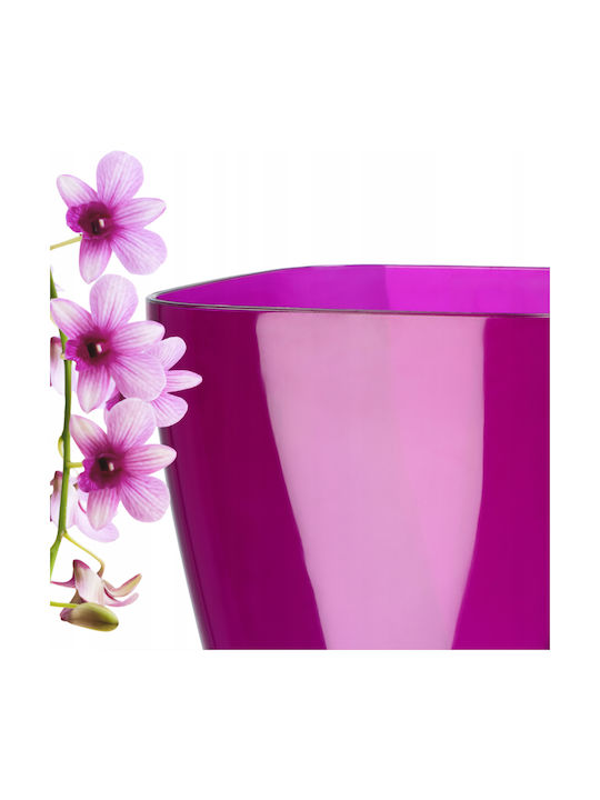 Kadax Orchid Pot Cover Plastic Flower Planter 12cm Purple