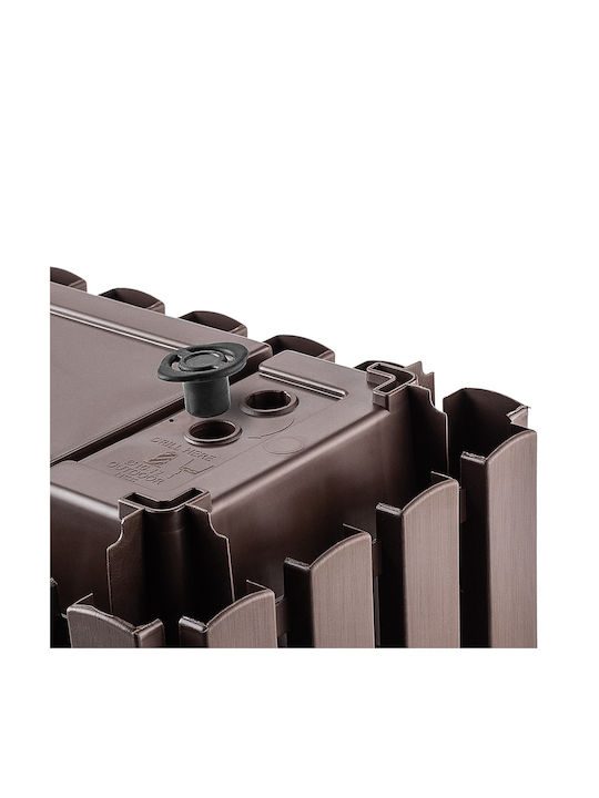Kadax Balcony Box 58cm + 2 Brown Holders