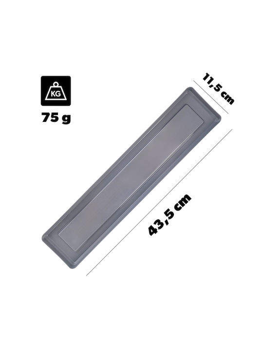 Kadax Balkon Blumenkasten 50cm mit Griffen und Basis für Balkon Geländer