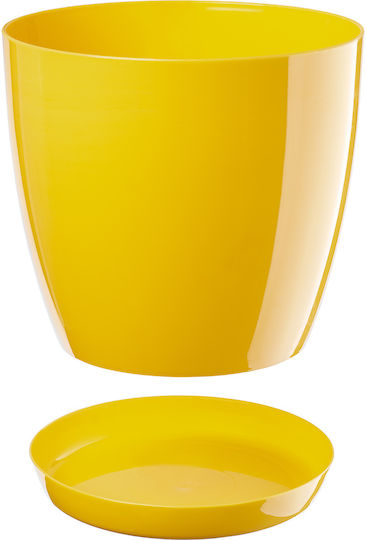 Kadax Flower Pot Cover Yellow 28cm