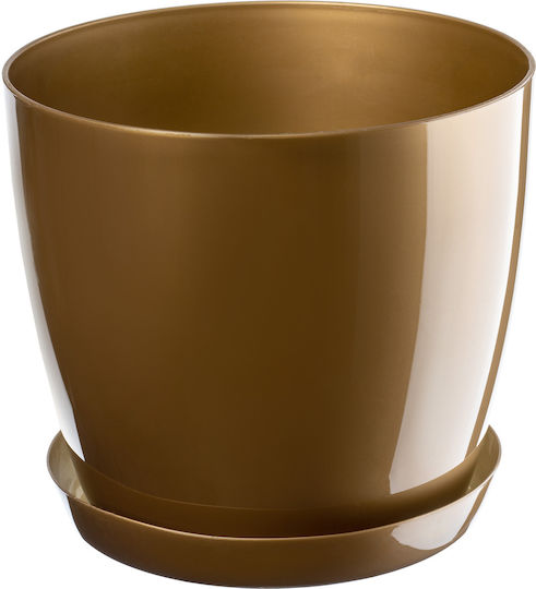 Suport Ghiveci de Flori Kadax Auriu 18cm