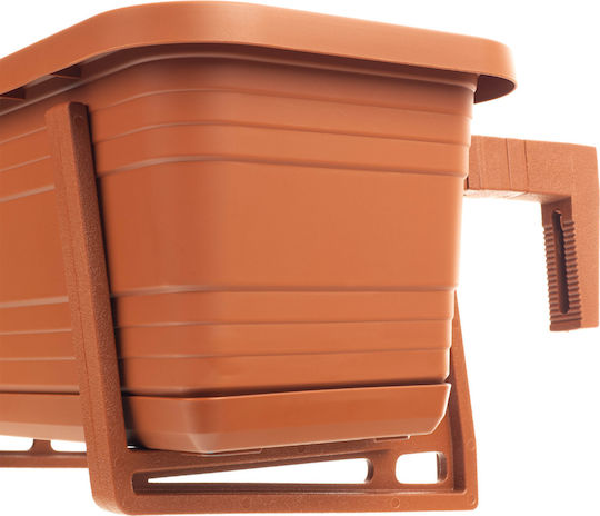 Kadax Balcony Box Planter Pot 40cm Handles Base Balcony Railing