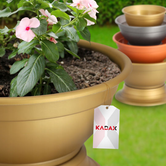 Ghiveci de Flori pentru Cimitir Kadax, Vas pentru Mormânt, Ghiveci din Plastic 30cm