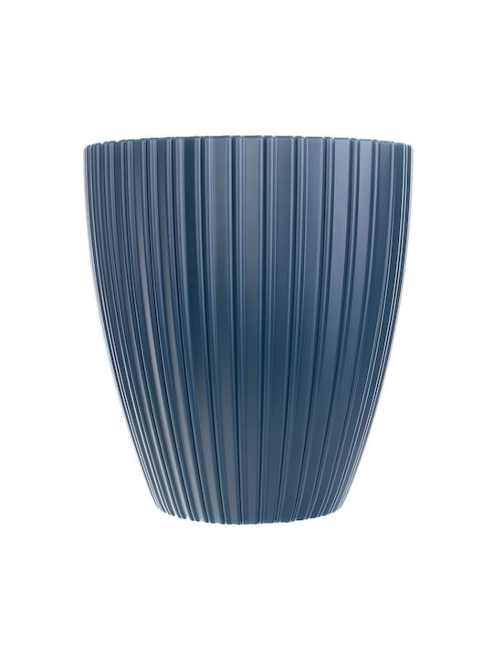 Kadax Blumentopf 30cm Kunststoff Blau Pflanzeneinsatz