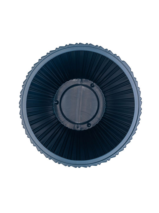 Kadax Blumentopf 30cm Kunststoff Blau Pflanzeneinsatz
