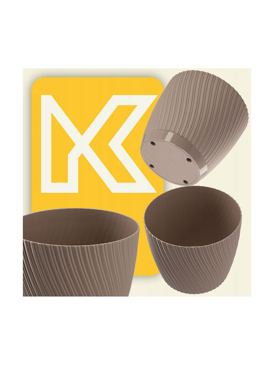 Kadax Untersetzer 13cm Kunststoff Braun