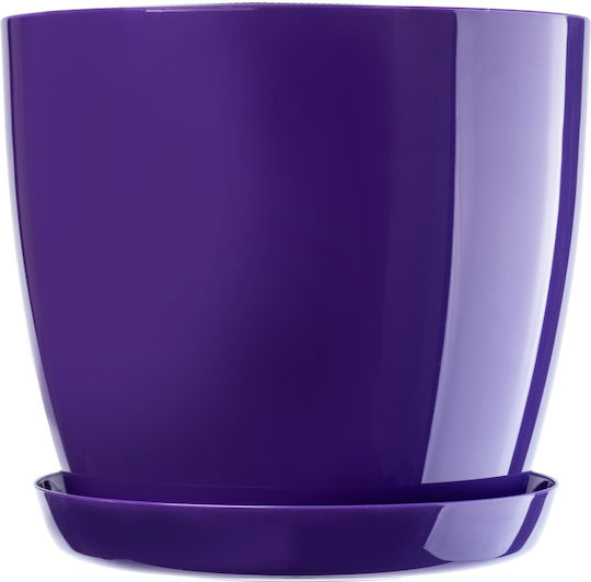 Kadax Plastic Pot Saucer 20cm Purple Flower Pot