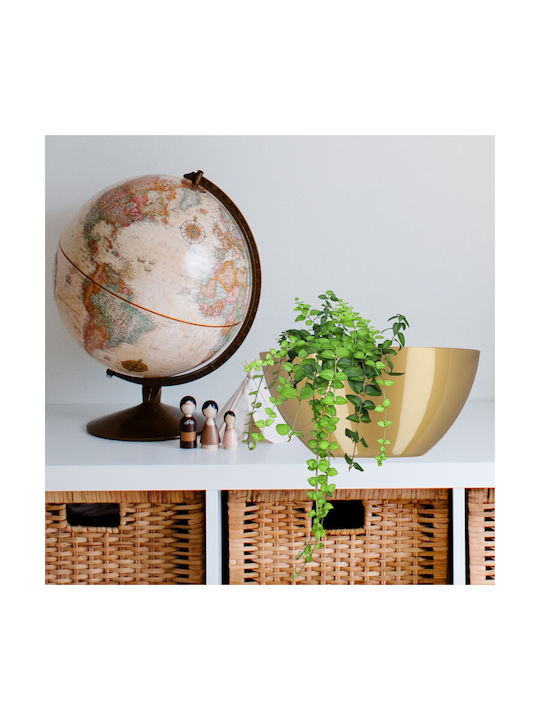 Kadax Flower Pot 38cm Oval Planter Plastic Gold