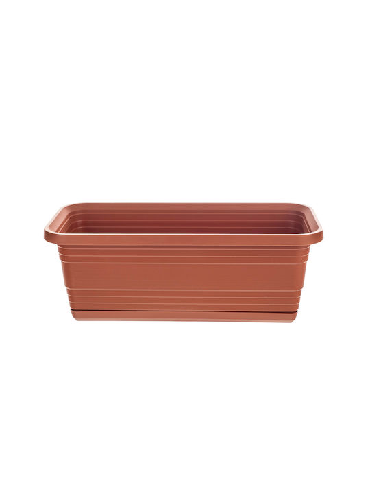 Kadax Balcony Planter Box Flower Pot 40cm + Brick Base