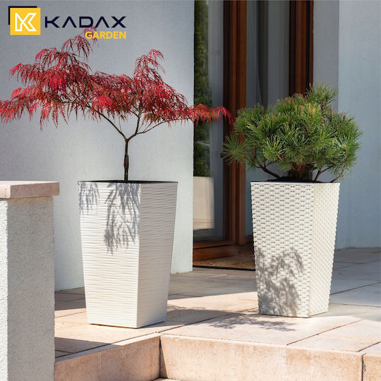 Kadax Kadax Set 3 Garten Töpfe Creme 75cm