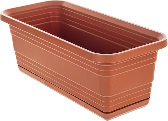 Kadax Balkonpflanzkasten Blumenkasten 40cm + Ziegelbasis