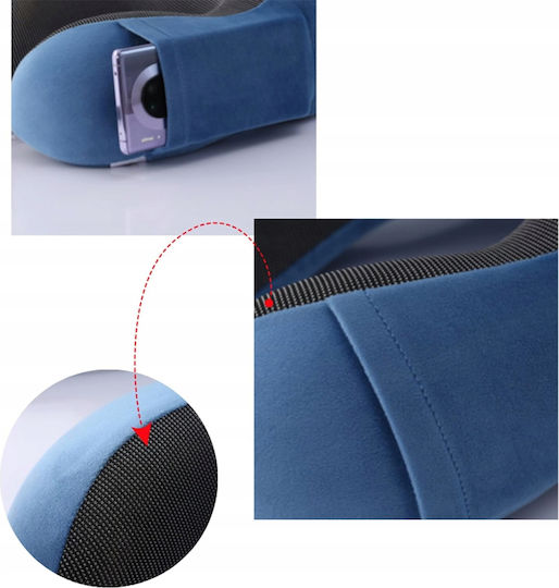 Travel Neck Croissant Pillow Airplane Headrest Memory Foam