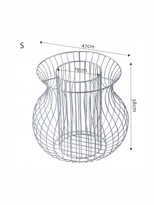 Ghiveci de Grădină Kadax Gabion din Oțel 47cm Galvanizat