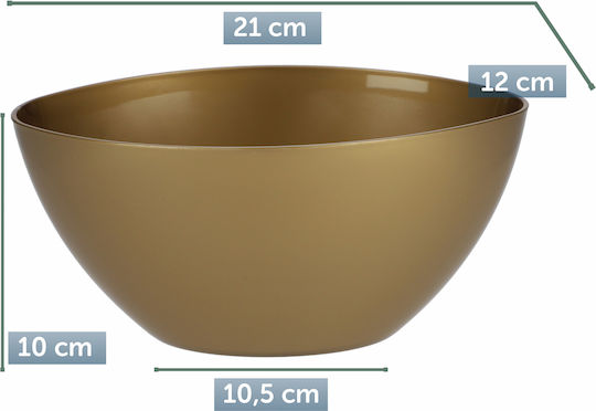 Kadax Glossy Gold Flower Pot 21cm Pot Flowers