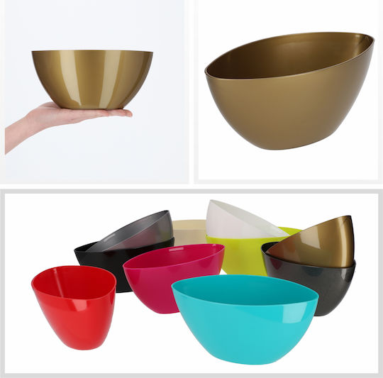 Kadax Glossy Gold Flower Pot 21cm Pot Flowers