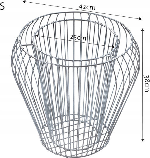 Jardinieră Gabion din Oțel Galvanizat Kadax 42cm