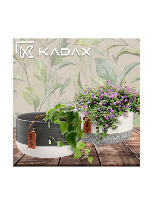 Kadax Ceramic Pot 17x9cm Gray Cover