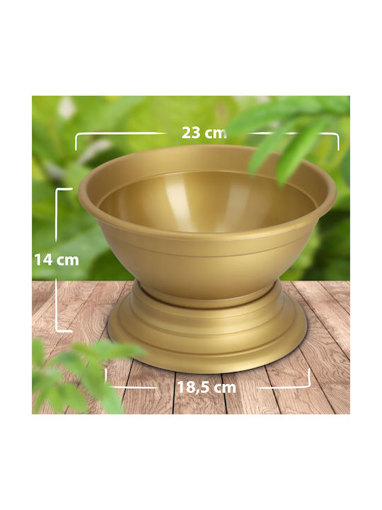 Kadax Cemetery Flower Pot Grave Bowl Plastic Planter 22cm