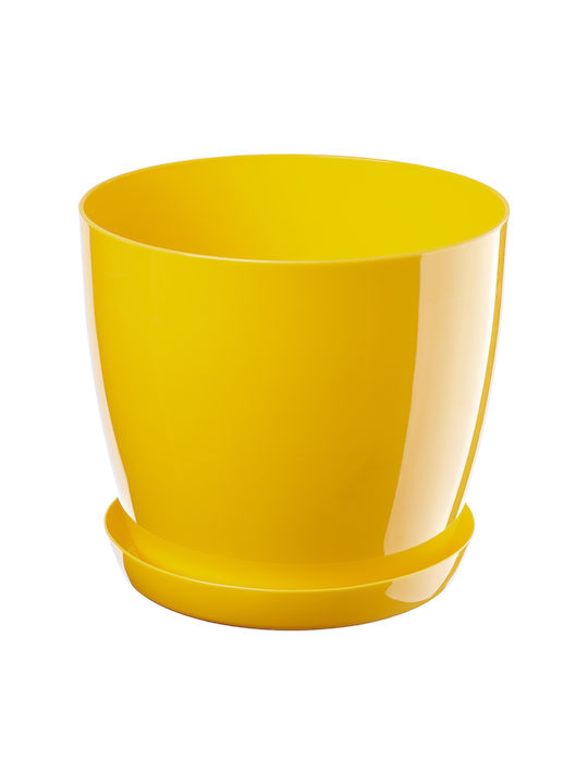 Kadax Flower Pot Cover Yellow 16cm
