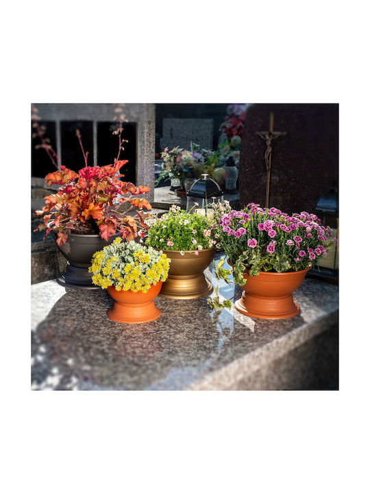 Kadax Cemetery Flower Pot Grave Bowl Plastic Planter 18cm