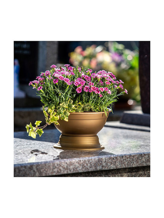 Kadax Cemetery Flower Pot Grave Bowl Plastic Planter 22cm