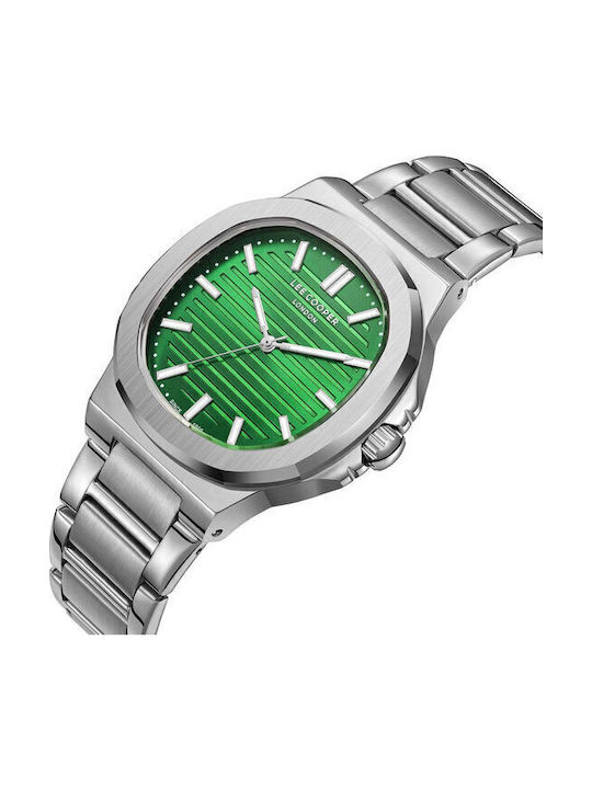 Lee Cooper Men's Watch Battery with Silver Metal Bracelet